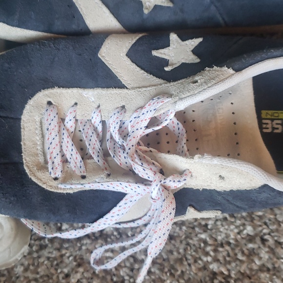 Well-worn Suede One Star Skate Sneakers in Blue & White - Picture 9 of 11